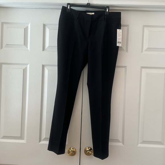 NWT Cooper&Ella Black High Rise Flat Front Bootcut Stretchy Dress Pants, Size 8. - Picture 2 of 12